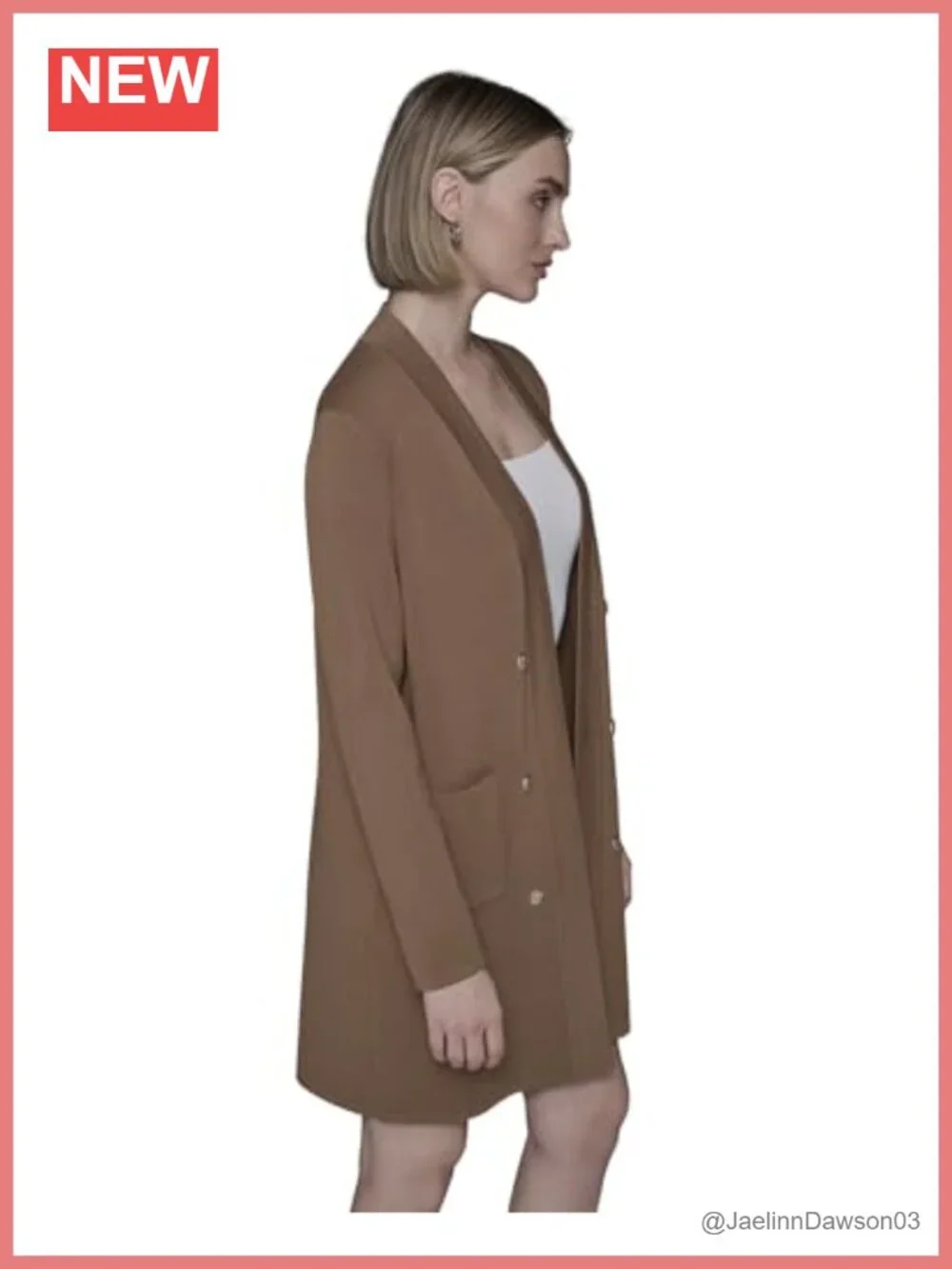 Long Sleeve Button Cardigan Sweater with Pockets